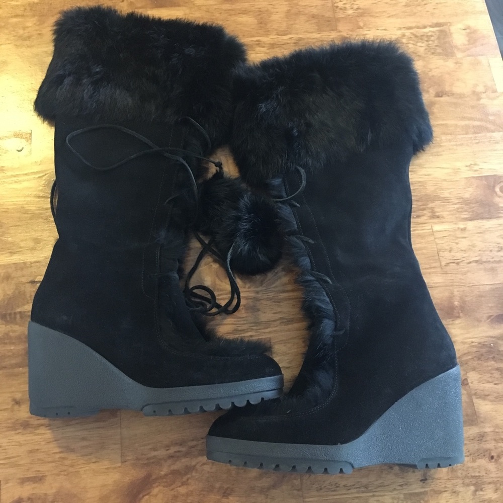Brand new COACH Karita Suede Black boots.
